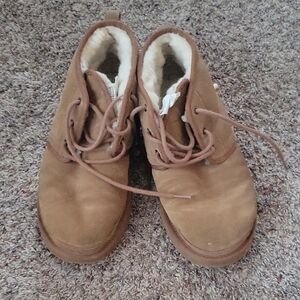 UGG Tan Suede Boots with Cream Lining